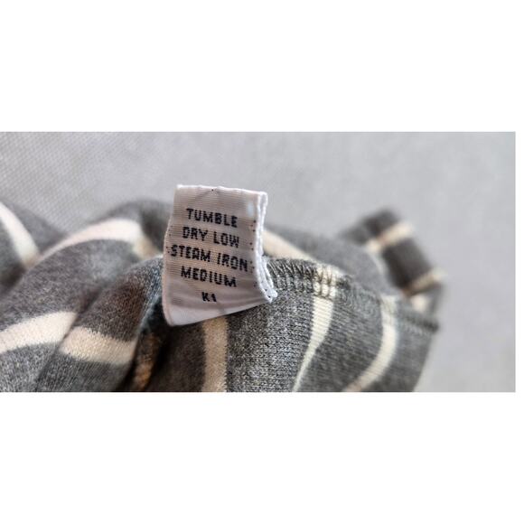 Vintage Polo Ralph Lauren XL Long Sleeve Stripe Shirt Gray White Cotton - Picture 6 of 12